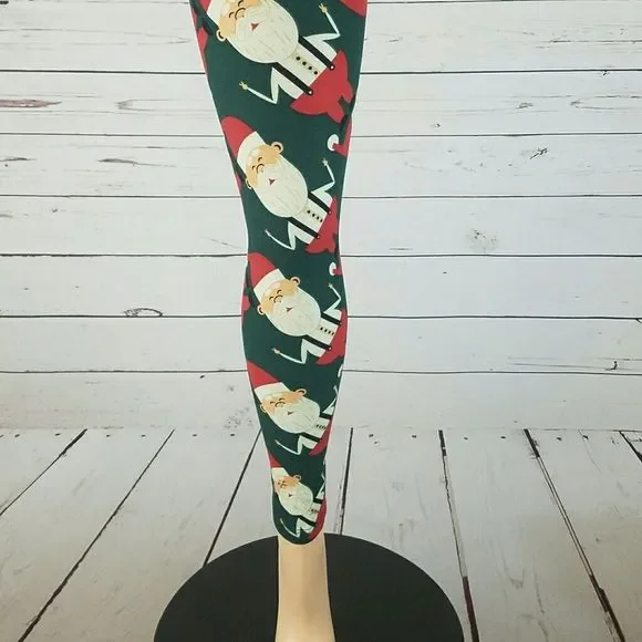 Lularoe Santa Leggings Unicorns Size Tween Girls - Picture 4 of 4